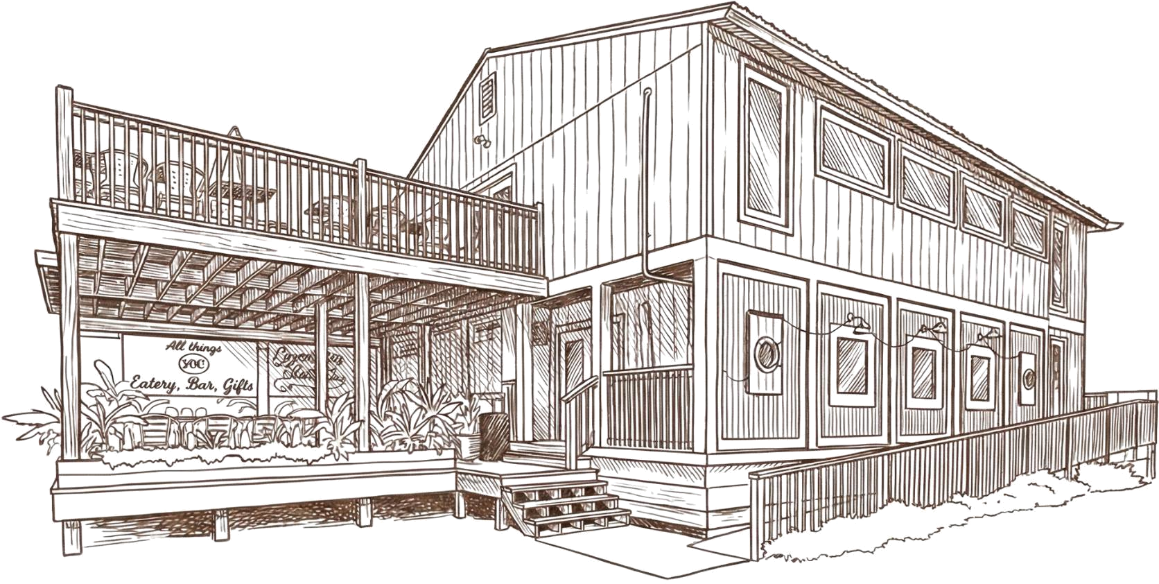 Indian Pass Raw Bar Sketch